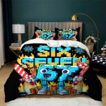 67 Steal a Brainrot Tekikott Komplekt T&auml;is Mugav &Uuml;lipehme Tekk Voodipesu Komplekt Kerge Hingav Tekikott T&otilde;mblukuga 135x200cm blue