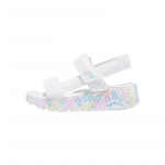 Skechers Laste Nahast S&uuml;dame Graffitiga Koost&ouml;&ouml;sari Mugavad Moodsad Mitmek&uuml;lgsed Lihtsad Hingavad Madalad Sandaalid Laste sandaalid 314094L-WPTQ 27.5