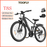TOOFLY T8S T&auml;iskasvanute Elektrijalgratas Maksimaalne kiirus 41 km/h 48V9,9Ah Aku Linna S&otilde;itmiseks E-jalgratas 26*1,95 tolline Rehv T&auml;iskasvanute Elektrijalgratas T8S Black 41KM/H must