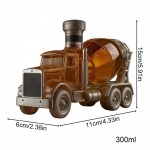 Viski Karafin 300ml Tsemendiveoauto Kujundus Klaasist Viski Karafin Pudel Br&auml;ndi Bourboni Jookide Perekogunemiseks puhas