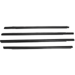 4 tk Kroom v&otilde;i Must Aknaklaasi Kummitihend Peugeot 301 2013-2017 9805767980 Kaitseriba Citroen Elysee 2014-2016 4 pcs black 301 gray