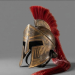 Sparta Kiiver K&auml;sit&ouml;&ouml;na Valmistatud Terasest Kiiver Muinaskreeka S&otilde;dalane Cosplay LARP Kantav Kiiver N&auml;ituseks