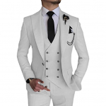 Meeste 3-osalised pulmakleidi &uuml;likonnad Slim Fit rev&auml;&auml;ridega smokingid pidulikuks vaba aja veetmiseks m&otilde;eldud pidulik meeste &uuml;likond peiumehe &uuml;likonnale (Bleiser+vest+p&uuml;ksid) S