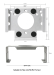 Mac Mini (2018-2024) M2/M4 Metallist Laua alla Paigaldatav Monitori Kinnitus & Seinakapp white