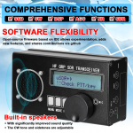 uSDR uSDX 8 sagedusala SDR k&otilde;ikide režiimidega k&otilde;rgsageduslik SSB QRP transiiver v&otilde;imsuse ja SWR indikaatoriga Plastic, aluminum alloy