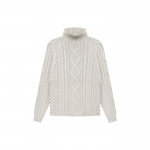 Fear of God Essentials Tekstuuriga &Uuml;hev&auml;rviline K&otilde;rge Kaelusega Pikkade Varrukatega Pullover Kudum Meeste Topid Nisune FOG-SS22-104 M