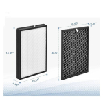 Philips Fy1410 Fy1413 Ac1212 Ac1215 &Otilde;hupuhasti Filter L&otilde;hnaeemaldusega Koduseks Kasutamiseks black