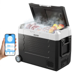 VEVOR Auto k&uuml;lmik, DC 12/24V AC100-240V Kompressoriga Elektriline jahuti,-20 kraadi C kuni 20 kraadi C Veoauto k&uuml;lmik APP-juhtimisega 69.1 x 39 x 51 cm