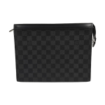 [Kasutatud] Louis Vuitton Pochette Voyage MM 'Must Damier Graphite L&otilde;uend' - V&auml;ga Hea #JKRE1X ONE SIZE