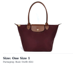 LONGCHAMP Le Pliage Taaskasutatud Pol&uuml;amiidist L&otilde;uendist &Otilde;lakott Keskmine Naiste Bordoopunane 2605089P87 One Size 1 brown