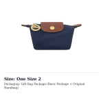 LONGCHAMP Le Pliage Pol&uuml;amiid Nailon M&uuml;ndikott Naiste Merev&auml;esinine 30016089556 One Size 2