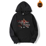 The Vampire Diaries Harajuku Prinditud Hupparid Lahe Logo Vabaaja Pullover Streetwear Mood Pikkade Varrukatega Sviiter S black