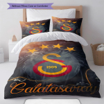 Galatasaray piiritu voodipesu tekikomplekt Tekikate padjap&uuml;&uuml;r Kodu kaunistus S&uuml;nnip&auml;evakingitus (1 * tekikott + 2 * padjap&uuml;&uuml;ri, ilma s&uuml;damikuta) 140x200cm