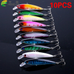 10 tk/partii HENGJIA kunstlik Minnow k&otilde;va p&uuml;&uuml;gilant ahvena uppuva forelli s&ouml;&ouml;tmiseks 11cm/14g/0,5oz 10pcs sent as picture
