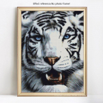 Teemanttikandid Loomad Pilt Rhinestones Teemantmaaling Tiiger Teemant 20X30