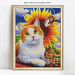 5D DIY teemantmosaiiktikandite m&uuml;&uuml;k T&auml;ielik &uuml;mmargune loomakassi teemantmaaling Rhinestone'i pildid 20X30CM