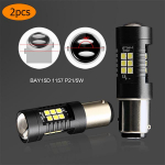 2tk Autovalgusti 1156 LED BA15S P21W LED BAU15S PY21W BAY15D 1157 P21/5W R5W 21 SMD 3030 Auto lambipirnid LED 12V - 24V BAY15D 1157
