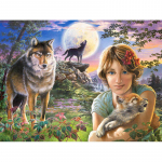 T&auml;isringi teemant 5D teemanttikandid t&auml;iskuu valguses teemantmaaling ristpistes kivist 20X30CM