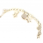 Les Tr&eacute;sors De Lily [D7493] - Bracelet Argent 'Monde Magique' argent&eacute; - 12 mm h&otilde;be