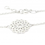 Les Tr&eacute;sors De Lily [I4019] - Bracelet Argent 'Chor&eacute;graphie' argent&eacute; (rhodi&eacute;) - 15 mm h&otilde;be