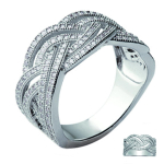 H&otilde;bes&otilde;rmus 'Goddess' h&otilde;bevalge (roodiumiga kaetud) - 11 mm 56 valge