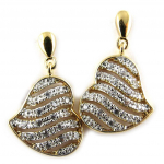 Les Tr&eacute;sors De Lily [L0481] - Boucles Plaqu&eacute; Or 'Love Divine' 2 tons kuld