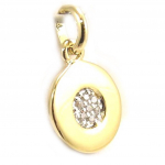 Les Tr&eacute;sors De Lily [L1176] - Pendentif Plaqu&eacute; Or 'Sissi' valge