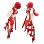 Les Tr&eacute;sors De Lily [P3939] - Disainklambrid  Lilipoupettes  punased - 10,5 cm punane