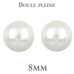 Les Tr&eacute;sors De Lily [Q3968] &ndash; Elevandiluuvalged Perla h&otilde;bek&otilde;rvar&otilde;ngad &ndash; 8 mm valge