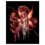 Rose Butterfly Teemantmaal Ristpistes N&auml;put&ouml;&ouml; T&auml;is&uuml;mmargune isetehtud teemanttikandid 20X30CM