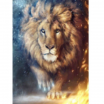 Loomade kividest pildid Kodukaunistus Teemanttikandid Teemantmaaling Ristpistes L&otilde;vi seinakunst 20X30CM