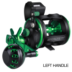 Joogiloendur trolling p&uuml;&uuml;giring Baitcasting Reel Grafiitkorpuse Suure mahutavusega 6+1 BBS trummelrull Left Handle