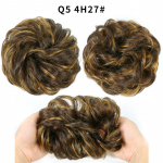 Naiste lainelised lokkis sassis juuksepahmakad s&uuml;nteetilised elastsed juukselipsud pikendusjuuksed Scrunchie juuksepaelad 4H27