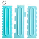 3 tk kooki siluv kaabits v&otilde;ikreem kreem spaatliga kamm DIY koogi kaunistamise t&ouml;&ouml;riist Set C