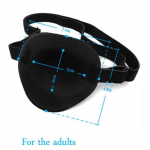 Uus disain meditsiiniliseks kasutamiseks N&otilde;gus silmaplaaster, soon, pestavad silmavarjud, reguleeritav rihm tervisekaitse must v&auml;rv must