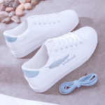 Little White Shoes Naiste kevad ja s&uuml;gis Uued naiste kingad Metsik korea versioon lauajalatsid Tudengite vabaaja kingad &Scaron;ikk valged kingad 40 sinine