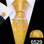 Paisley lipsuriba Hanky ​​mansetin&ouml;&ouml;p meestele siidist lipsude komplekt Barry.Wang N-6529