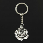 Moodne 30 mm v&otilde;tmehoidja metallist v&otilde;tmehoidja v&otilde;tmehoidja ehted Antiik pronks h&otilde;bedase v&auml;rviga kaetud roosilill 36x33 mm ripats h&otilde;be