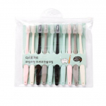 10 tk Macaron hambahari k&uuml;mme komplekti puhtaid hambaharju t&auml;iskasvanutele m&otilde;eldud pehmed hambad s&uuml;gavpuhastav kaasaskantav reisimine