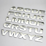 3D metallist t&auml;hestik H&otilde;bem&auml;rk Kroomitud h&otilde;bedased t&auml;hed Numbrid Logo Autokleebised Autode kleebised 0 h&otilde;be