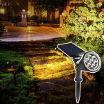 4 tk / komplekt p&auml;ikesepatarei valgusti dekoratiivne LED madala energiatarbega kompaktne v&auml;rvimuutev lamp aia jaoks