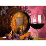 T&auml;isringi puur Teemantmaalikomplektid Puuviljad Vein Teemanttikandid Rhinestone Pilt Ristpistes K&ouml;&ouml;k Kodukaunistus Full Round 20x30CM