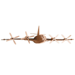 Les Tr&eacute;sors De Lily [A2709] - 3D papist kujuke  Airplane  - lauad 30x30 cm pruun