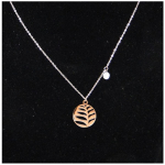 Les Tr&eacute;sors De Lily [R4454] - roosast kullast  Jungle  terasest disainerkaelakee - 16 mm Heleroosa