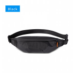 Rinnakott V&ouml;&ouml;kott Meeste Crossbody kott Multifunktsionaalne rahakott Raha Telefoni v&ouml;&ouml; Veekindel vabaaja Sport Fanny Pack Messenger Belt must