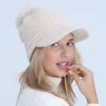 Naiste s&uuml;gistalvine pl&uuml;&uuml;sis paksendatud kootud m&uuml;ts &scaron;enillvillane pehme soe villane m&uuml;ts OneSize punane