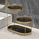 3 kihiline rauast hoiustamisrest meigikorraldaja Vannitoa organaizer Vannitoa hoidikud Riiul Vannitoatarvikud Riiulid