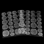 24 tk/leht DIY Jelly kahepoolne kleepuv l&auml;bipaistev n&auml;htamatu k&uuml;&uuml;neklambri liim v&otilde;ltsk&uuml;&uuml;nte kunst XL 0.4mm