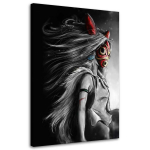 L&otilde;uendiprint Anime Princess Mononoke 40x60 hall v&auml;rv