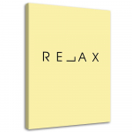 L&otilde;uenditr&uuml;kk Inscription Relax Yellow 40x60 roosa